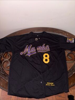 Black Mamba #8 Tribute Baseball Jersey